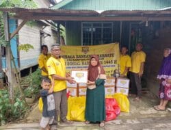 PAC LBB Salurkan Bantuan di Kampung Pegat Bukur Berau