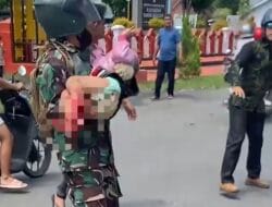 Aksi Heroik Anggota TNI Gendong Balita Korban Lakalantas di Bone, Ini Identitasnya