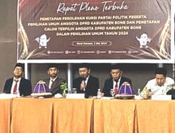 KPU Bone Tetapkan 45 Anggota DPRD Terpilih Periode 2024 – 2029