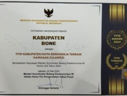 FOTO: Bone Kembali Sabet Penghargaan Presiden RI, TPID Terbaik