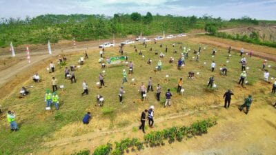 Penghijauan oleh Polres Berau dalam Rangka Hari Bhayangkara ke-78