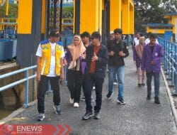 Mahasiswa Teknik Sipil Unimen Gelar Kuliah Lapangan di Bendung Benteng