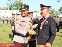 46 Personel Polres Berau Naik Pangkat