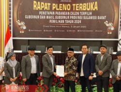 Tok! KPU Tetapkan SDK-JSM Gubernur Sulbar Periode 2025-2030