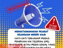 Kejari Wajo Imbau Masyarakat Waspada Penipuan Online