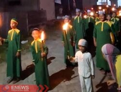 Lestarikan Budaya, TQA Ar Rahim Muhaimin Sambut Idul Fitri 1446 H dengan Pawai Obor