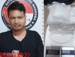 Polisi Ringkus Pengedar Sabu di Berau, 511 Gram Sabu Turut Diamankan