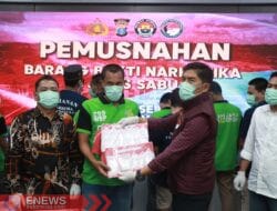 Polres Berau Musnahkan Sabu Sebanyak 1558,52 Gram