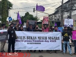 Aksi Damai Hari Kebebasan Pers Sedunia 2025 di Sulbar