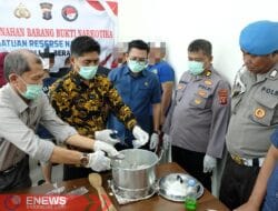 Polisi Musnahkan BB Sabu Seberat 918,61 Gram