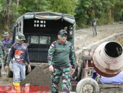 Dandim 1406/Wajo Tinjau Perkembangan TMMD di Desa Temmabarang
