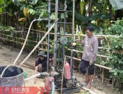 TMMD ke-124, Kodim 1406/Wajo Bor Sumur Air Bersih di Titik ke-5