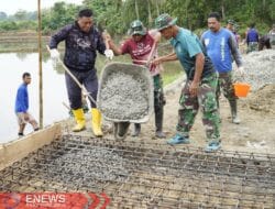 Satgas TMMD Kodim 1406/Wajo Genjot Pembangunan Jembatan di Dusun Tobulelle