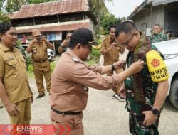 Camat Penrang Sambut Tim Wasev di Lokasi TMMD Temmabarang Wajo
