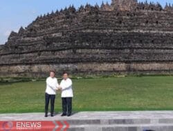 Momen Prabowo Jadi Sopir Macron hingga Bersua Foto di Candi Borobudur