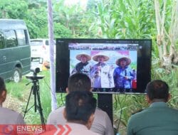 Kapolres Wajo Ikuti Panen Jagung Serentak Kuartal 2