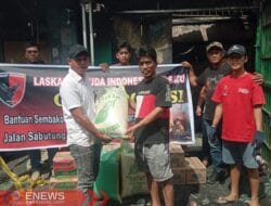 Ormas LGIB Salurkan Bantuan kepada Korban Kebakaran di Sabutung Makassar