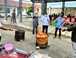 Kejari Bone Musnahkan 100.5878 Gram Barang Bukti Sabu yang Berkekuatan Hukum Tetap