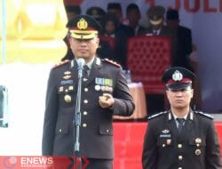 HUT ke-79 Bhayangkara, Kapolres Wajo Bacakan Amanat Kapolda Sulsel