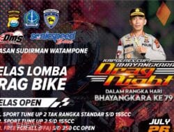 Polres Bone Harap Dukungan Masyarakat dengan Event Drag Night: Stop Balap Liar!