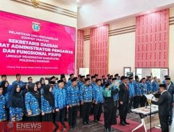 Tekankan Loyalitas, Bupati Polman Lantik Sekda dan Sejumlah Pejabat Eselon
