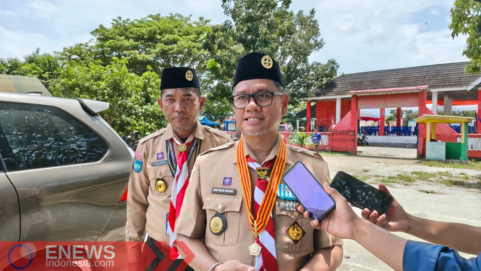 Foto: Andi Masri Masdar, Ketua Kwarcab Gerakan Pramuka Kabupaten Polman.
