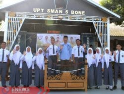 Gunakan Aplikasi E-Pemilos, SMAN 5 Bone Sambut Ketua OSIS Baru