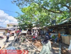 Lapak Pedagang di Pasar Sentral Sinjai Ditertibkan