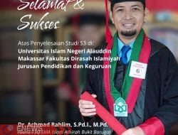 Sekolah Islam Athirah Bukit Baruga Tingkatkan Mutu Pendidikan dengan Lahirnya Doktor Baru