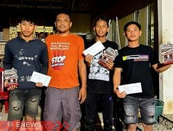 Balap Ojek Gabah Apala Bone Sukses, Rider Pinrang Kuasai Podium