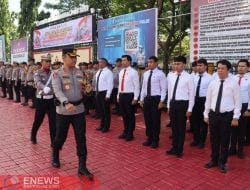 Kapolres Bantaeng Pimpin Apel Operasi Lilin 2025