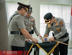 Polres Berau Gelar Sertijab Pejabat Utama dan Kapolsek Jajaran