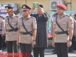 Sertijab Kapolsek dan Pelantikan Kasatresnarkoba di Polres Bone