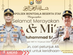 Kapolsek Bontoala Makassar Ucapkan Selamat Isra Mi’raj: Jaga Persatuan dan Kamtibmas