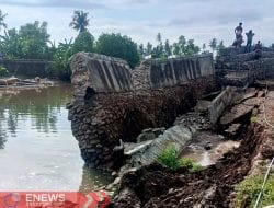 Tanggul Sungai Calendu di Bantaeng Roboh, Warga Khawatir Banjir Susulan