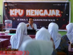 KPU Wajo Gelar Program “KPU Mengajar”, Sasar Pemilih Pemula di Sekolah Menengah