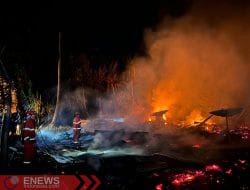 Empat Unit Rumah Terbakar di Ajangale Bone, Kerugian Capai Rp400 Juta