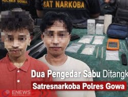 Satresnarkoba Polres Gowa Tangkap Dua Pengedar Sabu, Satu Pelaku Masih di Bawah Umur