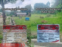 Gunakan DD, Warga Pertanyakan Proyek Drainase Mangkrak di Luyo Polman