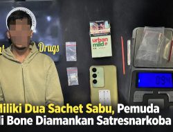 Pemuda Asal Tonra Bone Diringkus Polisi Terkait Sabu