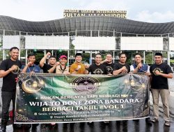 Wija To Bone Sultan Hasanuddin Berbagi Takjil di Depan Gerbang Tol Bandara