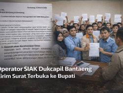 Operator SIAK Dukcapil Bantaeng Kirim Surat Terbuka ke Bupati