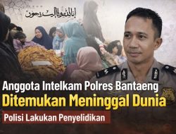 Anggota Intelkam Polres Bantaeng Ditemukan Meninggal Dunia