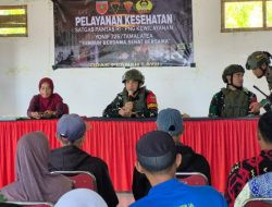 Yonif 726/Tamalatea Gelar Pengobatan Gratis di Desa Sicini
