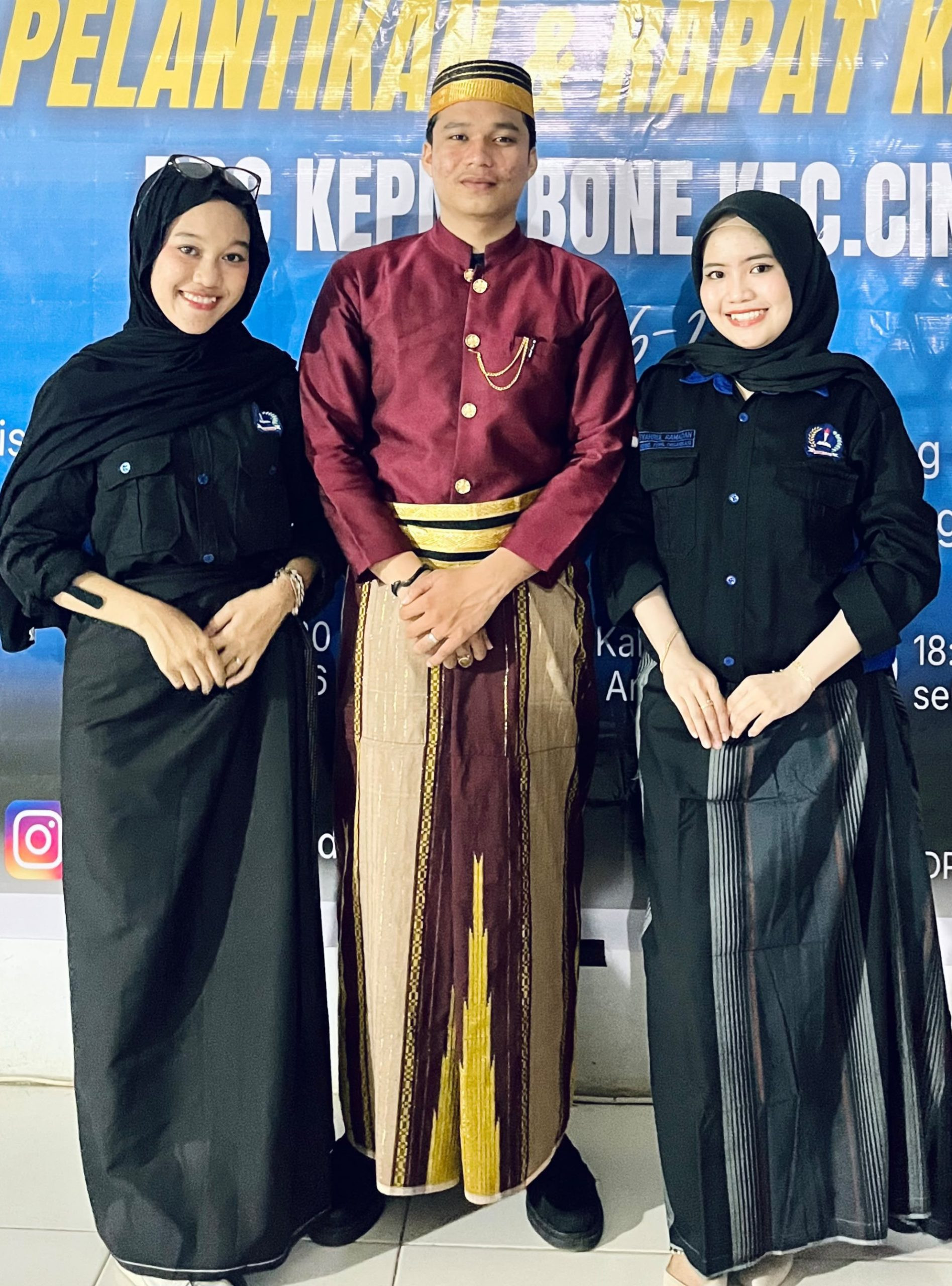 Ketgam: Sesi berfoto bersama pengurus inti (Ketua, Sekretaris dan bendahara) DPC Kepmi Bone Kecamatan Cina Periode 2026 - 2027.