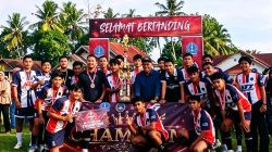 Ketgam: Pemdes Polewali FC taklukkan Persebar FC di final dan berhasil merebut trofi Ilologading Cup 2026. (Dok. Andi Idhil)