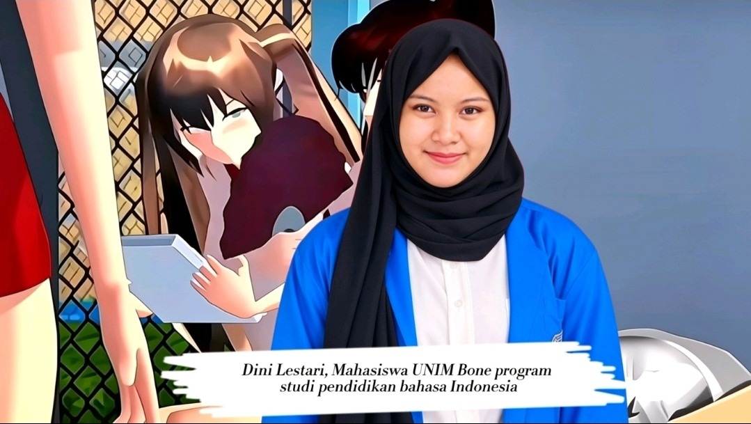 Foto: Dini Lestari, Mahasiswa UNIM Bone program studi pendidikan bahasa Indonesia.