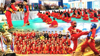 Ketgam: Kejuaraan Pencak Silat Tapak Suci UNIM Bone Championship 1 Tahun 2026 berlangsung meriah di Aula Universitas Muhammadiyah Bone, diikuti 120 pesilat dari empat daerah di Sulawesi Selatan dan Sulawesi Tenggara. (Dok. Gafur)