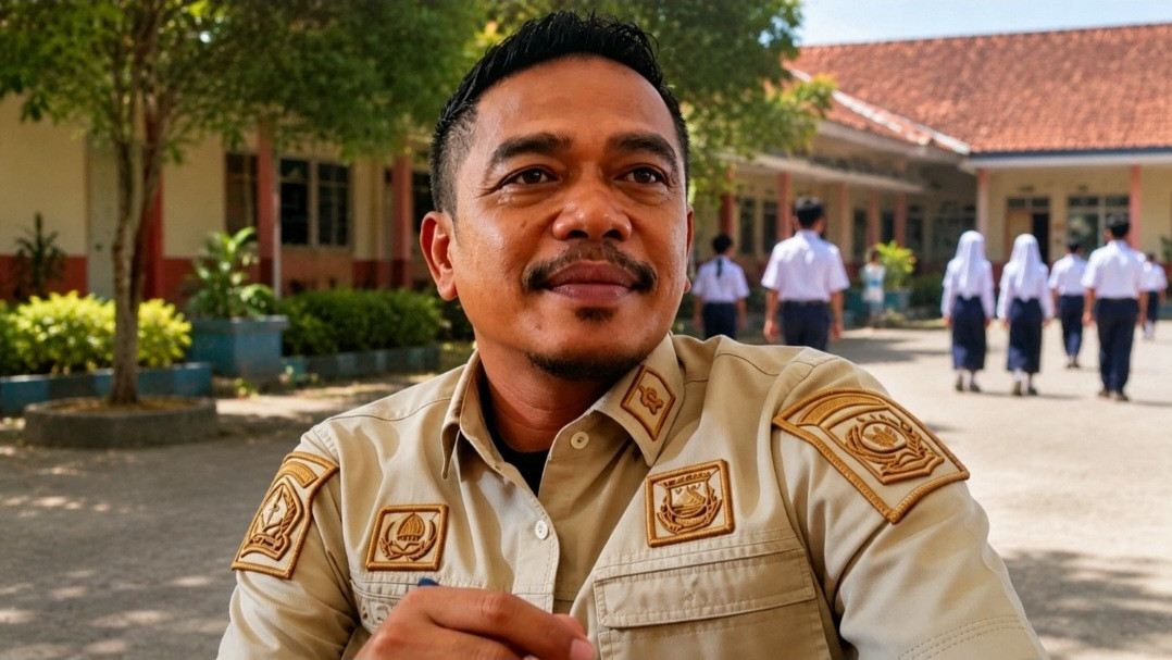 Ketgam: Sekretaris Camat Tanete Riattang, Sudirman, mengimbau siswa tidak melakukan konvoi maupun euforia berlebihan saat perayaan kelulusan. (ENews)