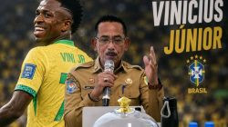 Ketgam: Sekretaris Daerah Kabupaten Sinjai, Andi Jefrianto Asapa, saat menyampaikan pandangannya terkait Piala Dunia 2026. Andi mengaku menjagokan Timnas Brasil sebagai juara dan mengidolakan penyerang Vinicius Junior. (ENews/AI)